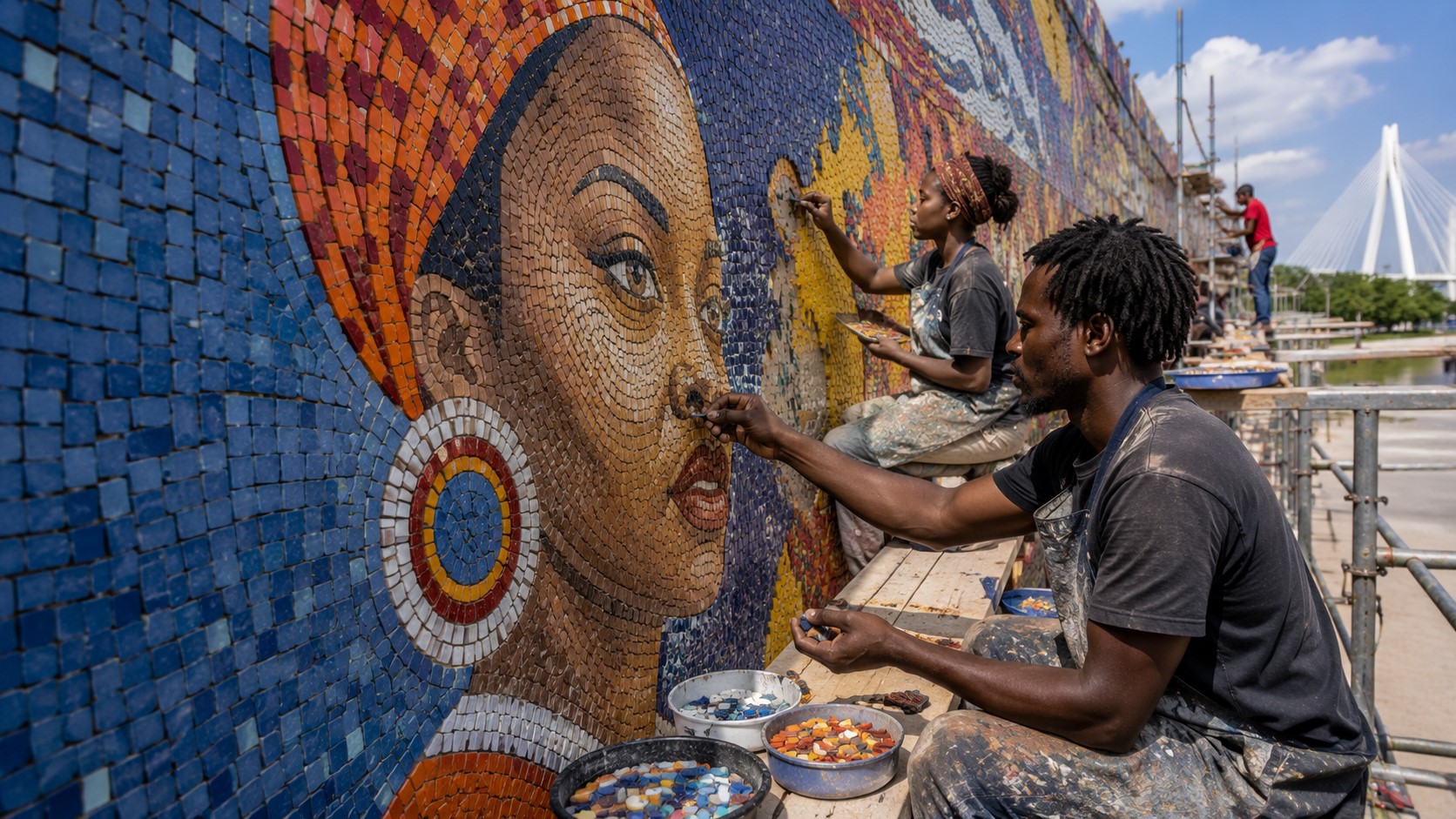 Libyan Artist Unveils Ambitious Plan for World’s Largest Modern Mosaic Mural