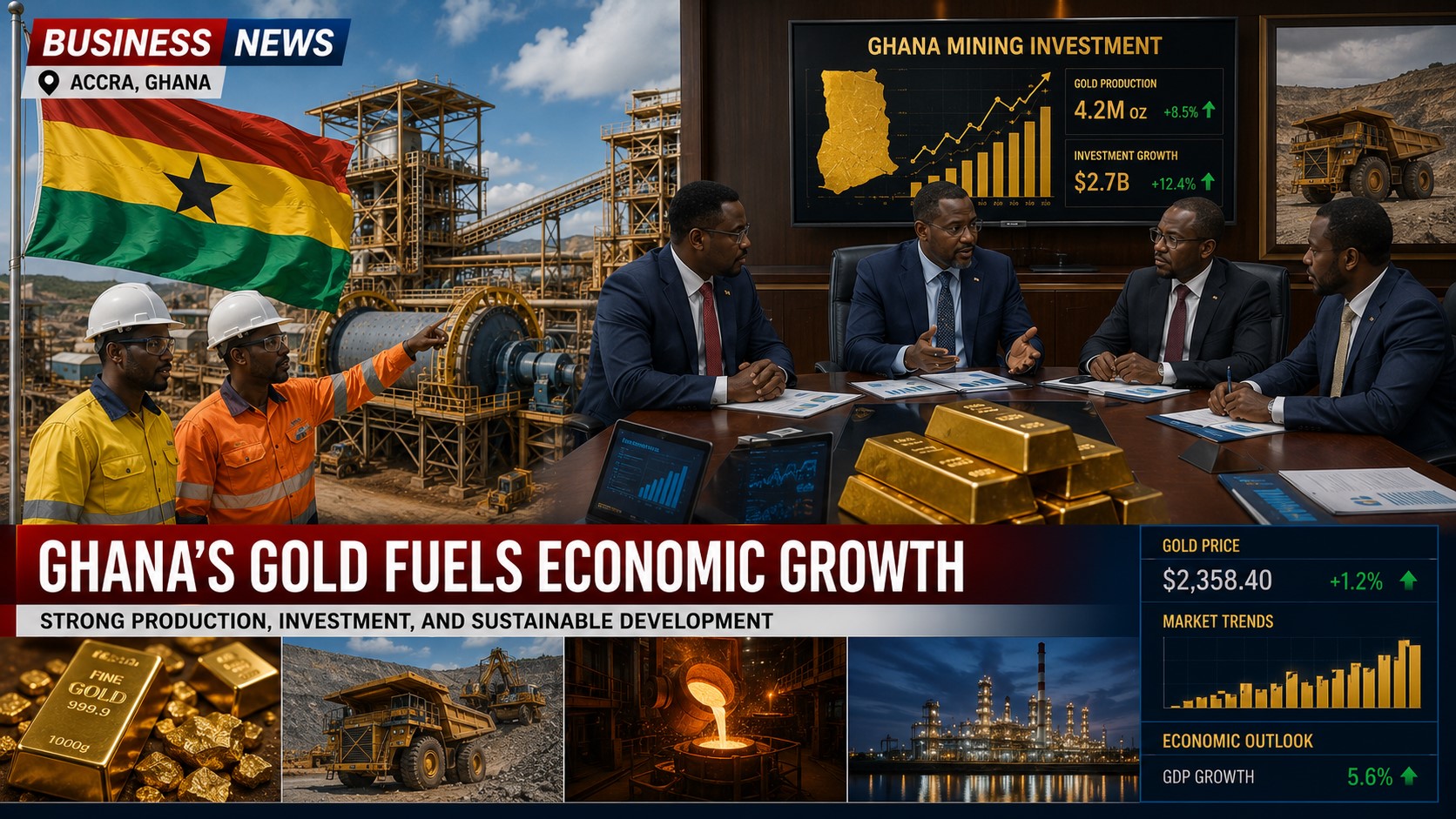 Ghana's Gold Industry Drives New Wave of Investment and Economic Expansion