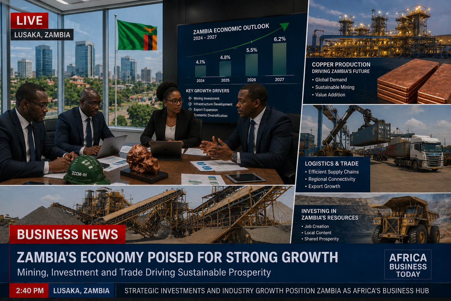 Zambia Expands Business Opportunities Through Mining and Investment Growth