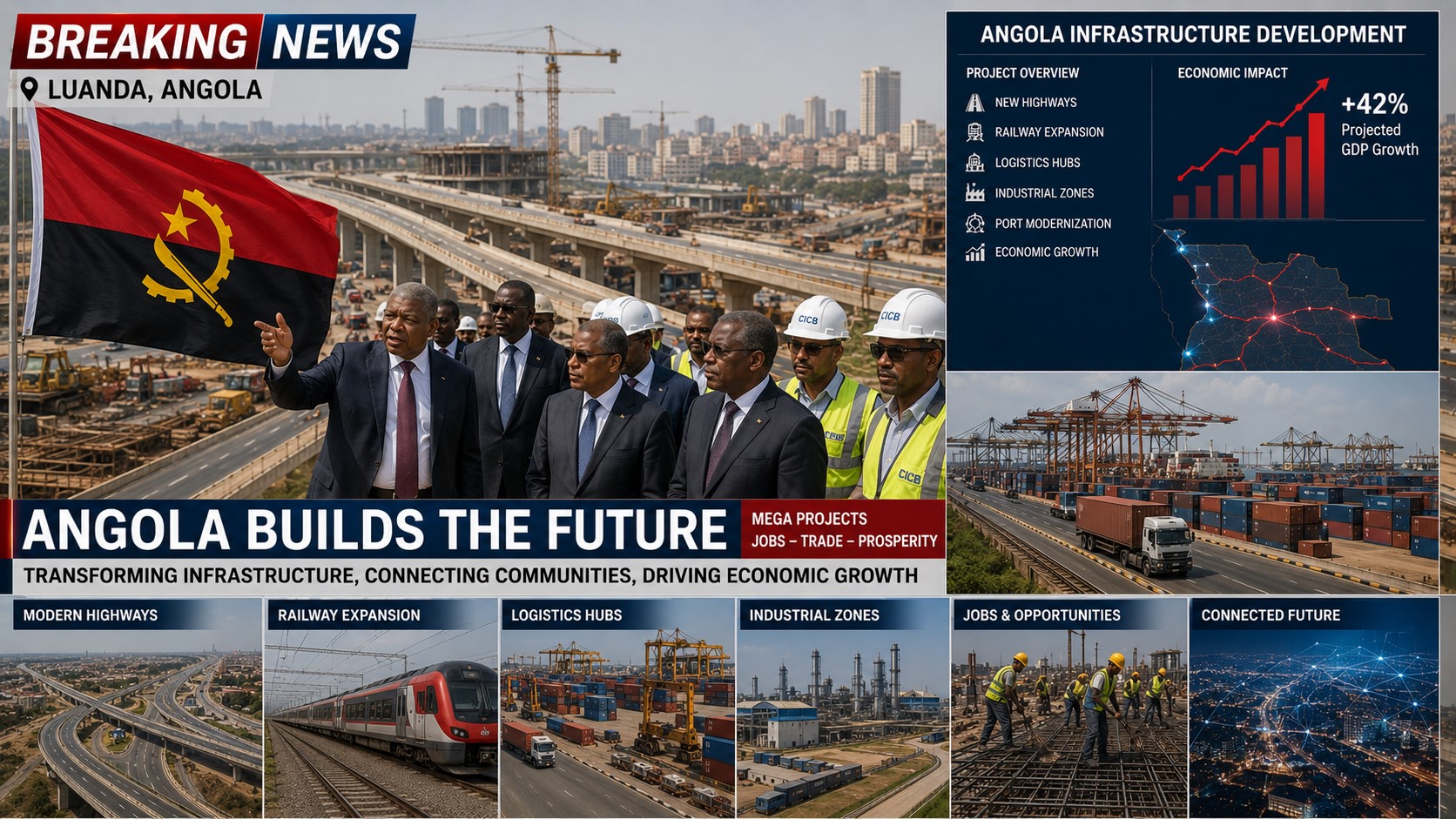 Breaking: Angola Accelerates Infrastructure Projects to Drive Economic Transformation