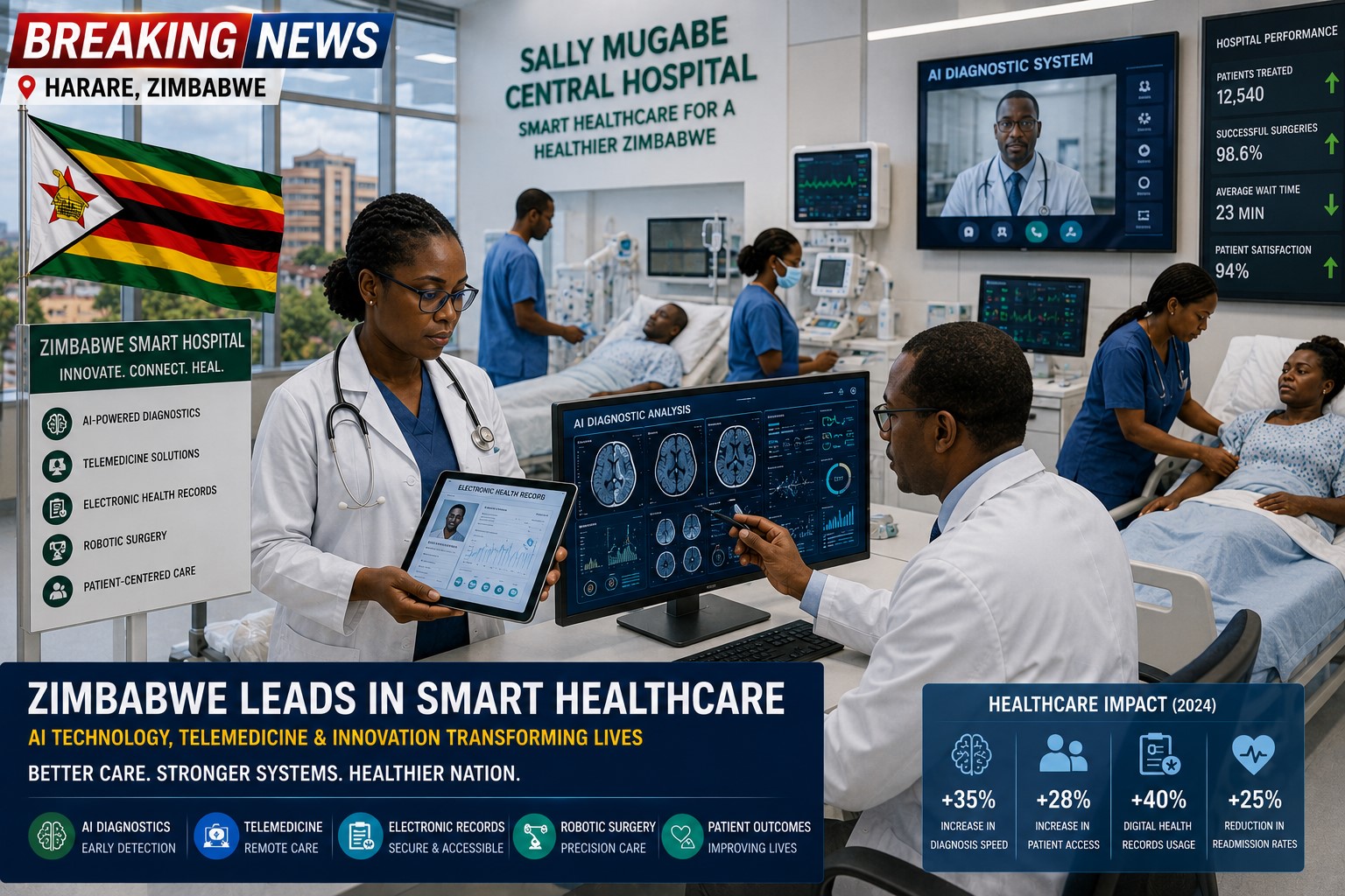 Zimbabwe Advances Healthcare Modernization Through Digital Innovation and Smart Medical Services