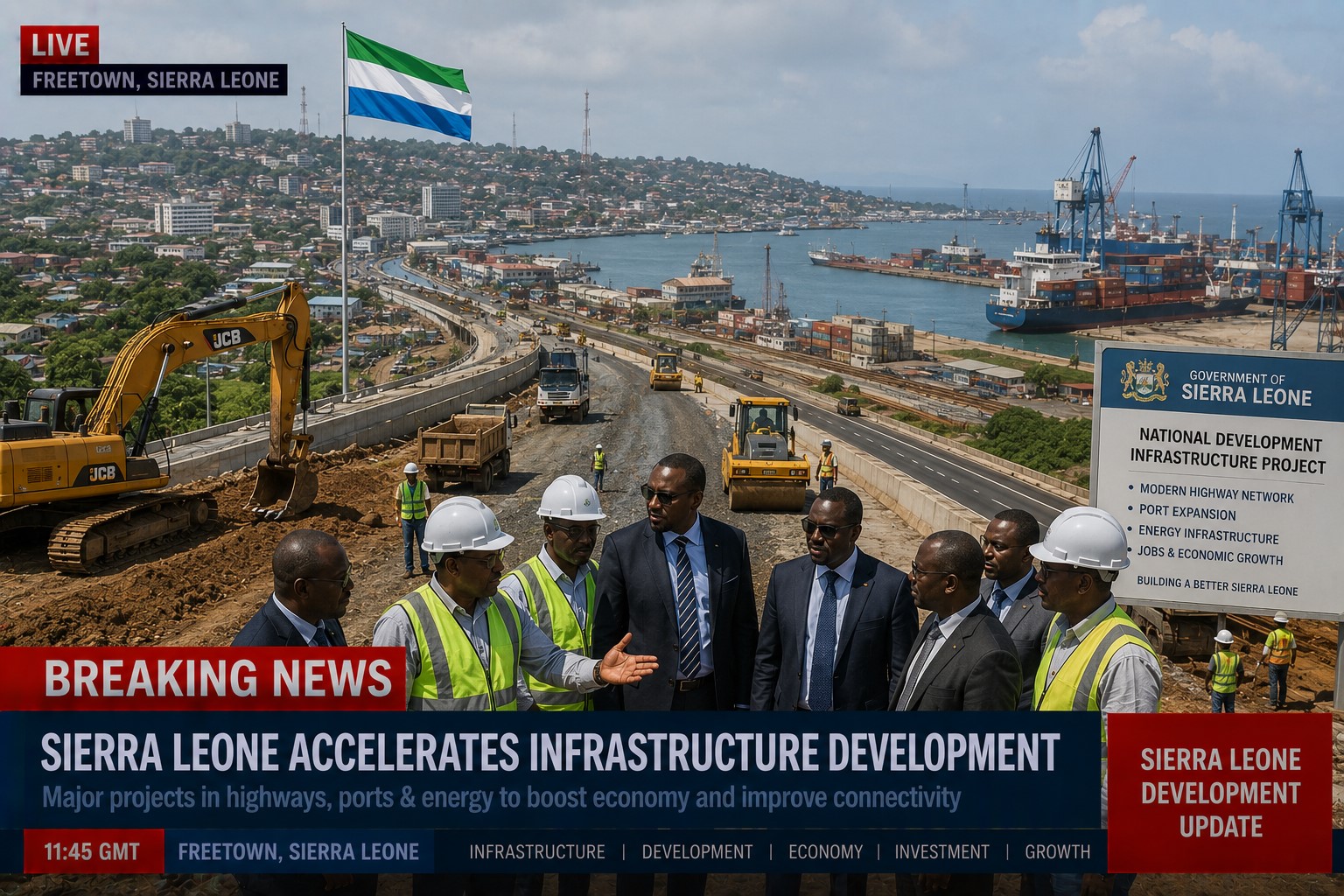 BREAKING: Sierra Leone Expands Major Infrastructure and Development Projects