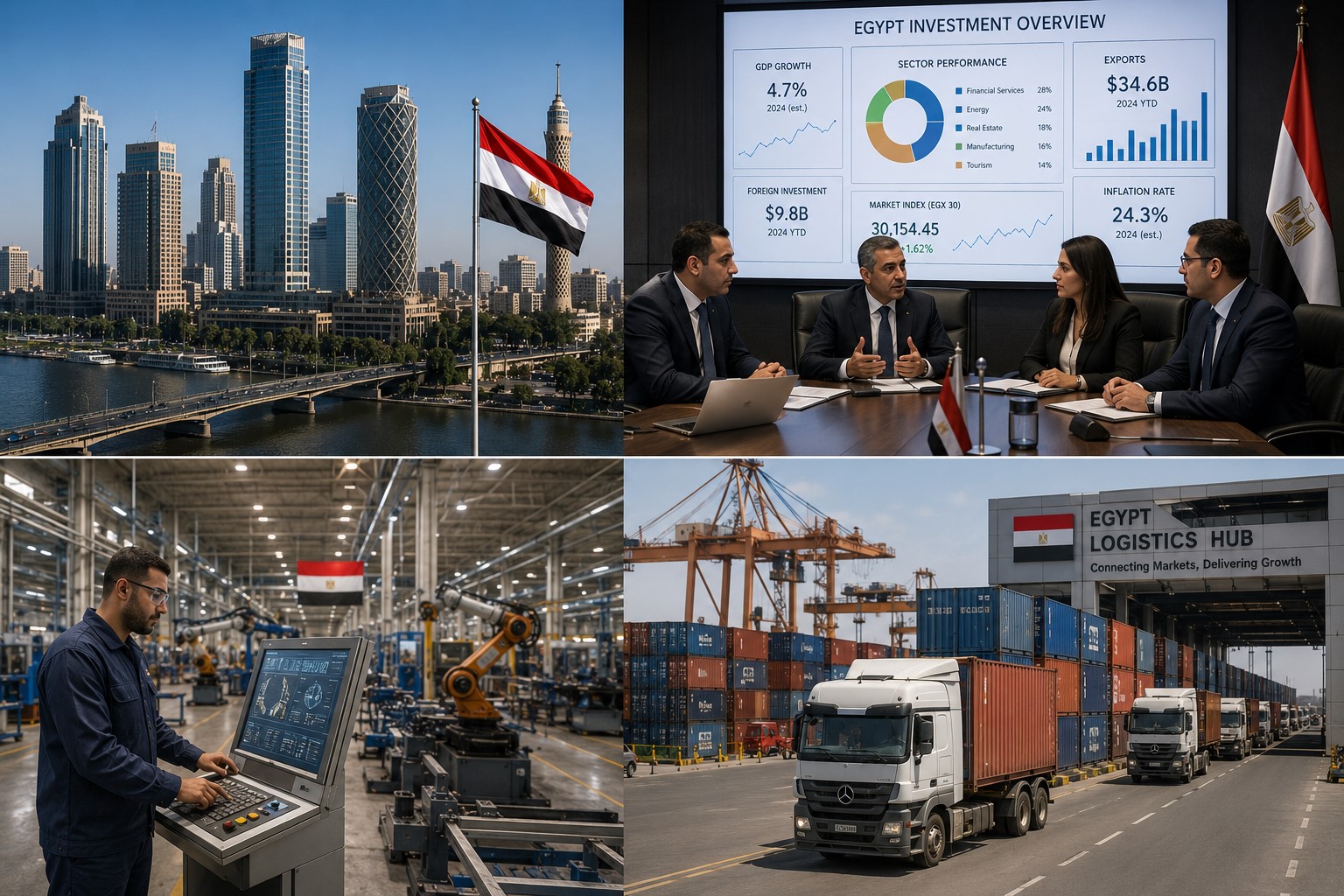 Egypt Strengthens Business Growth Through Investment and Industrial Expansion