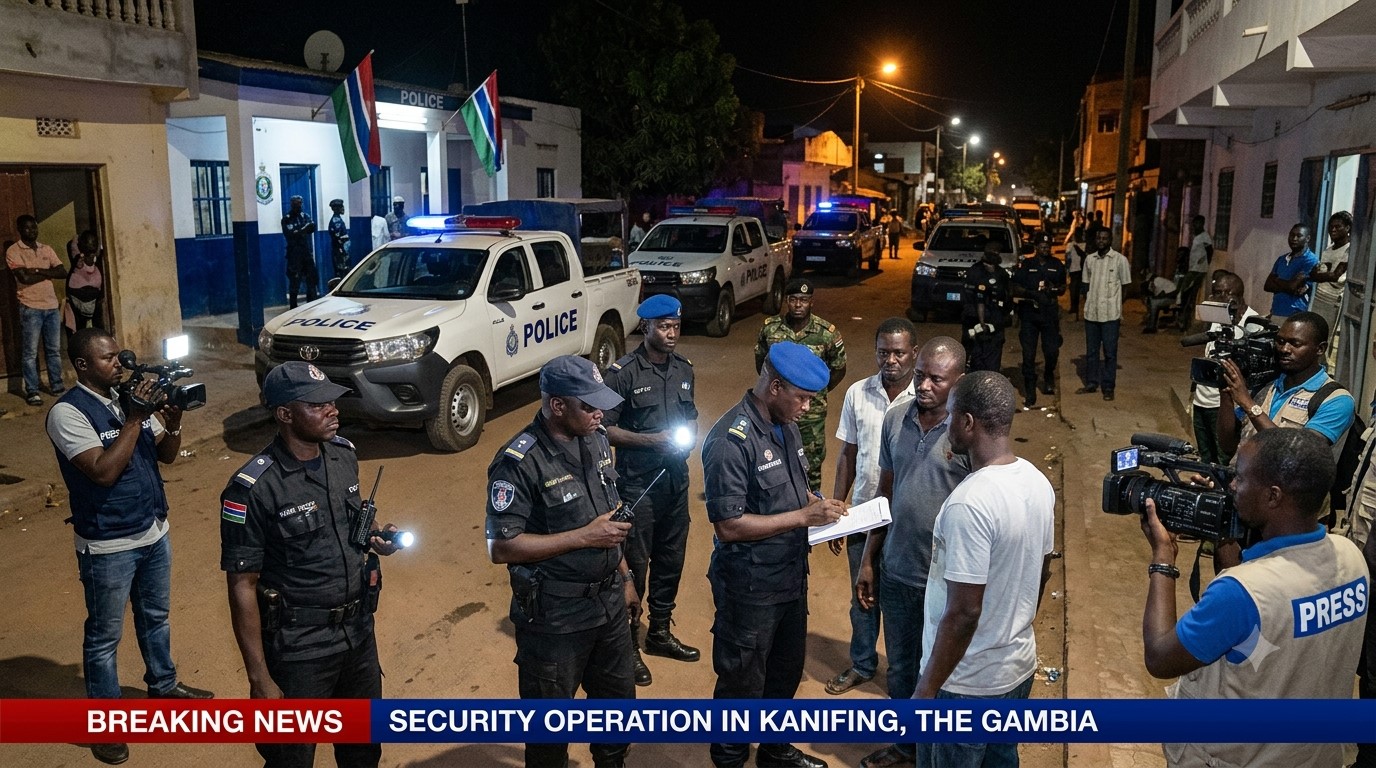 BREAKING: Gambia Police Intensify Security Sweep Across Kanifing Crime Hotspots