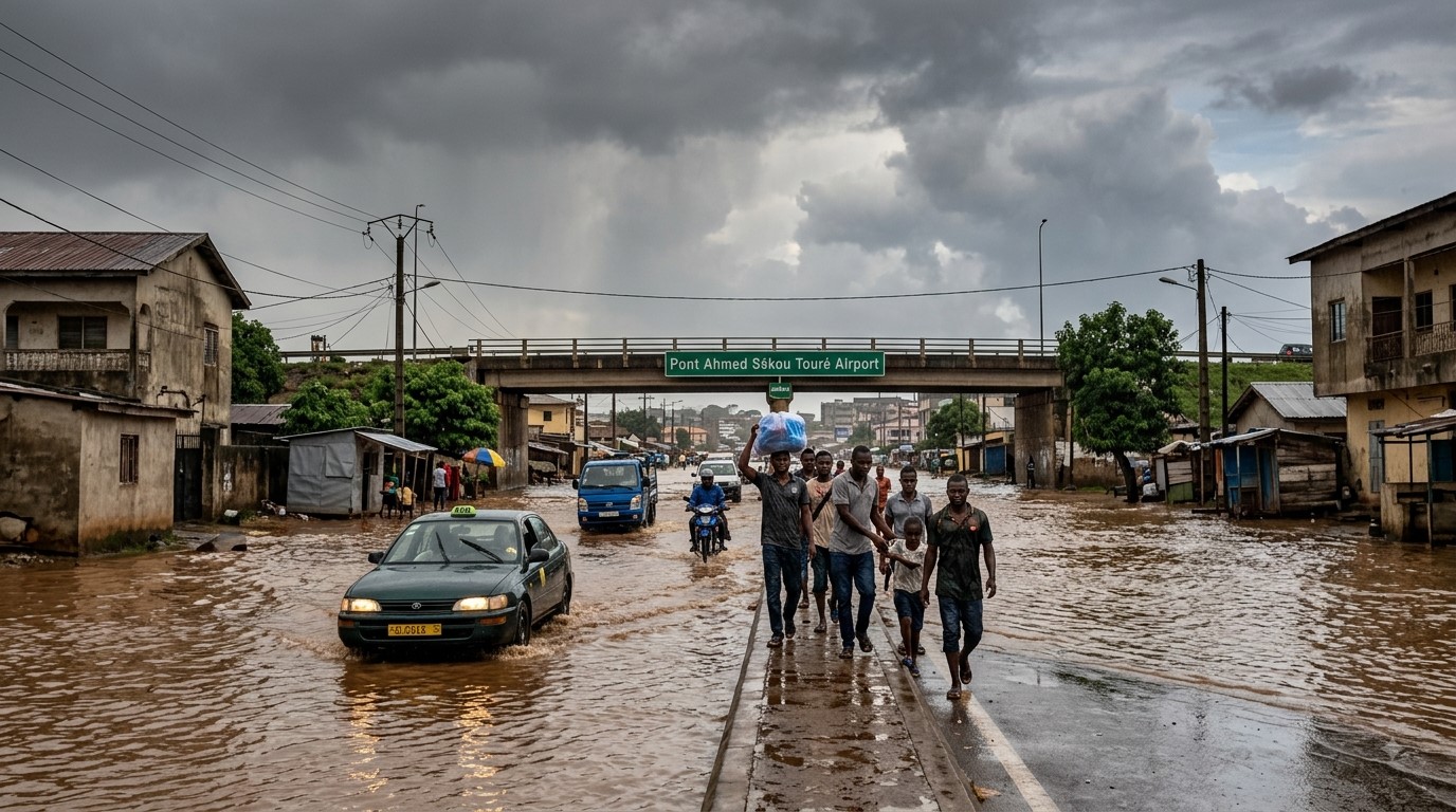 Conakry Floods: Major Roads Submerged After Torrential Rain Hits Guinea Capital