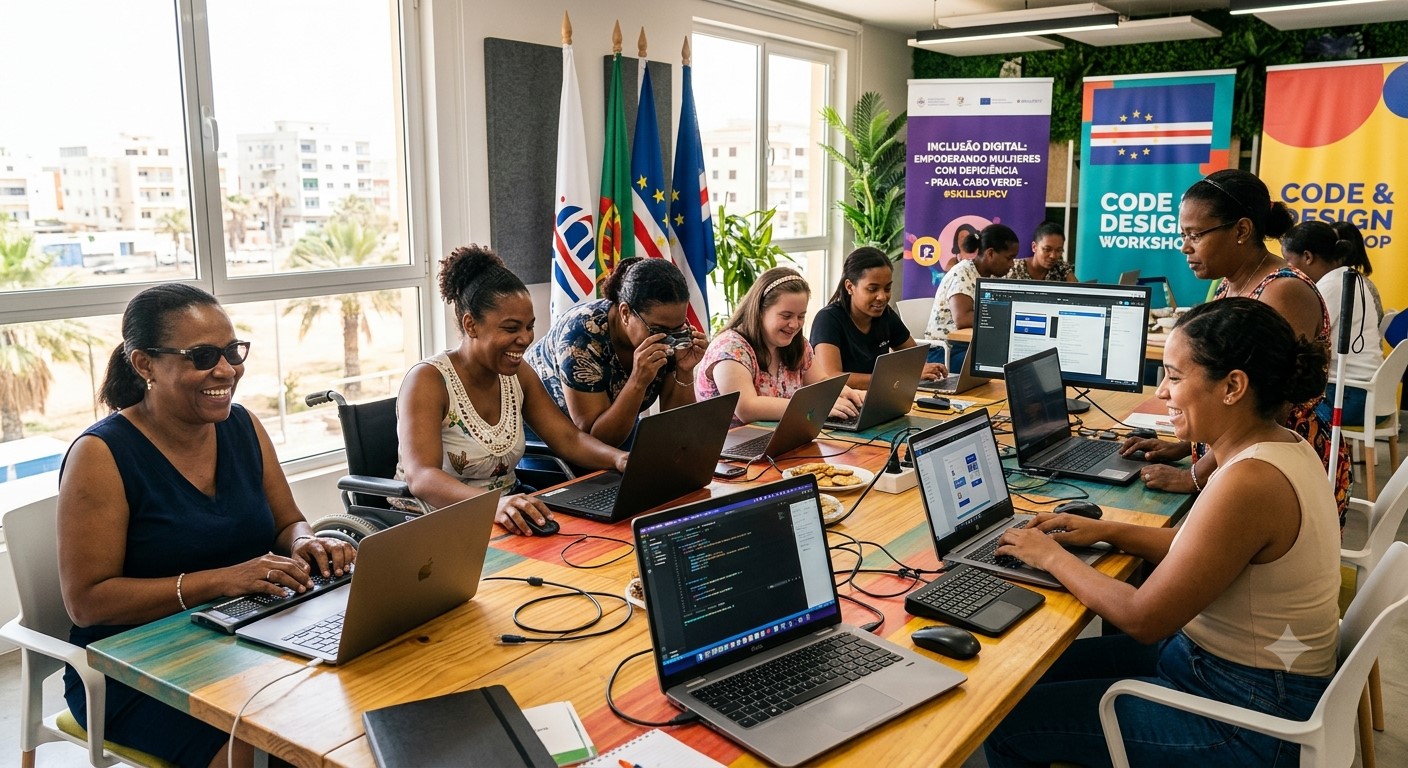 Cabo Verde Tech Breakthrough: Digital Skills Training at Heart of “Mudjer sem Limiti” Project for Women with Disabilities