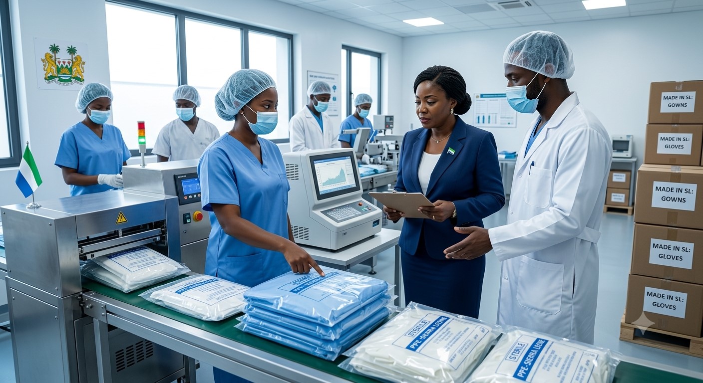 Sierra Leone Begins Local Production of Infection-Prevention Supplies