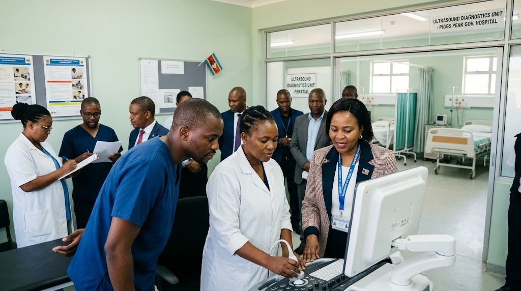 Piggs Peak Hospital Gets New Ultrasound Machine to Expand Northern Hhohho Healthcare