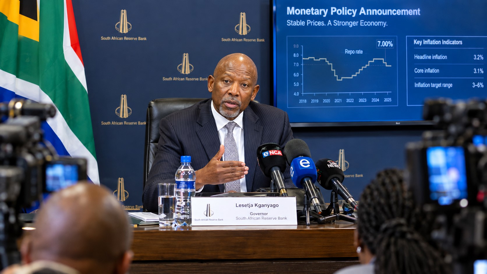 South Africa Raises Interest Rate to 7.25% as Global Shocks Hit Economy