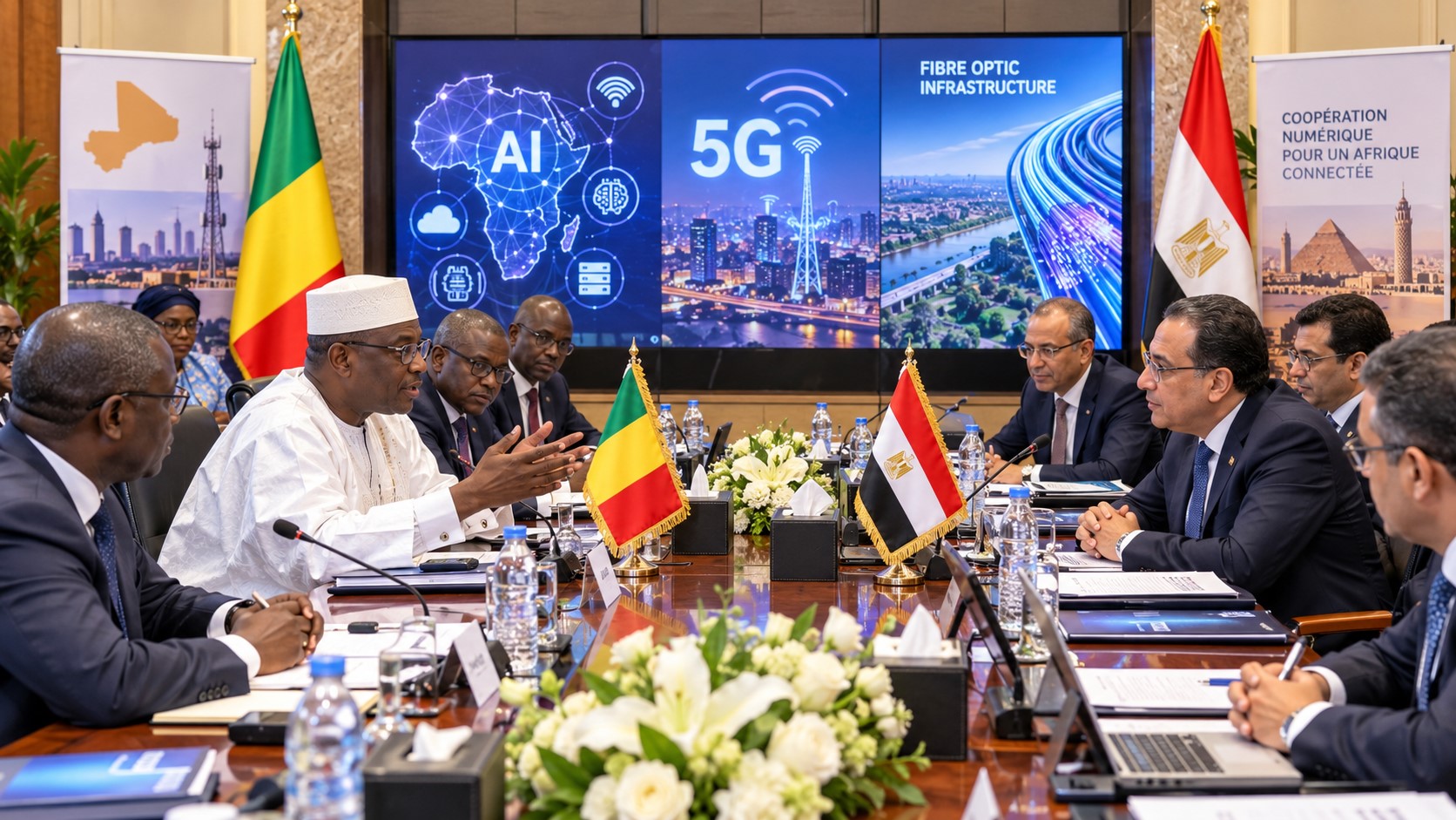 Mali and Egypt Explore AI, 5G and Fibre-Optic Cooperation