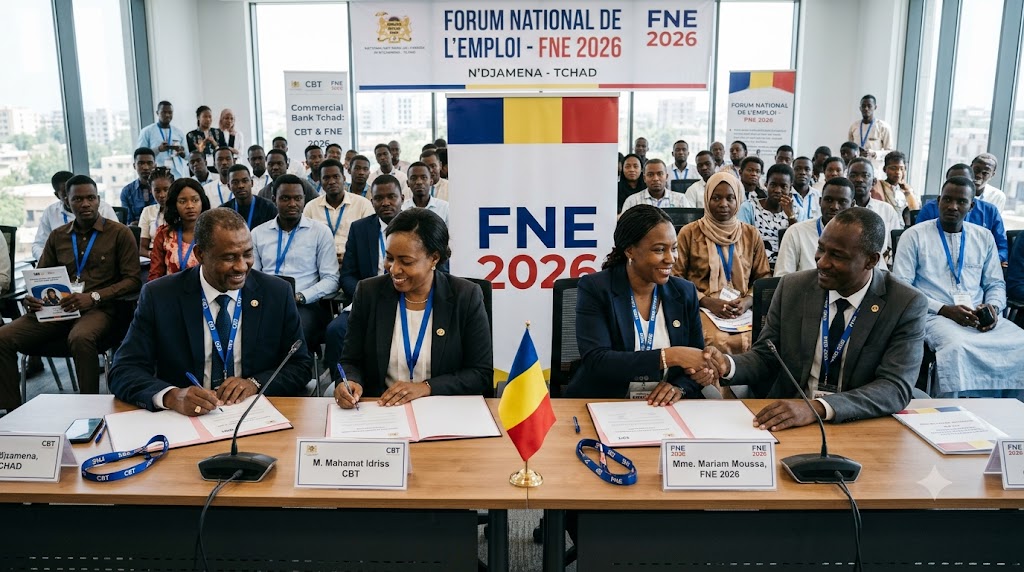 Commercial Bank Tchad Partners With FNE 2026 to Boost Youth Jobs
